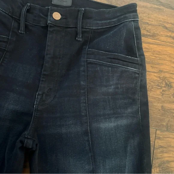 MOTHER Dark Blue Flare Jeans The Slant Drama 29 - Picture 4 of 11